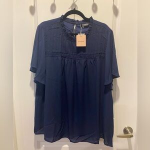 BloomChic Women Dark Blue Blouse - 18-20 - NWT